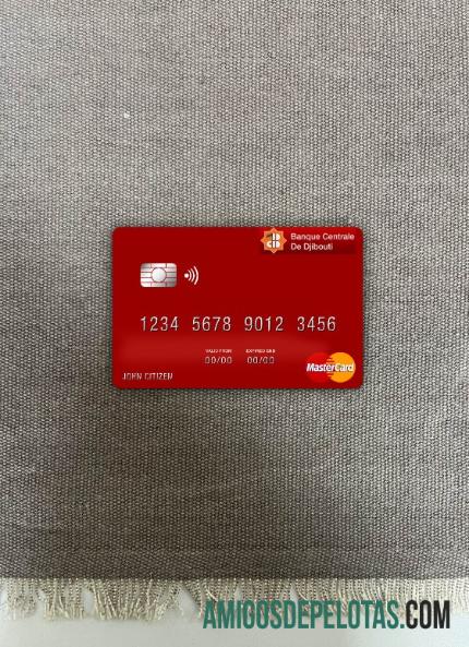 Djibouti Banco Central do Djibouti Mastercard Photolook Front exemplo